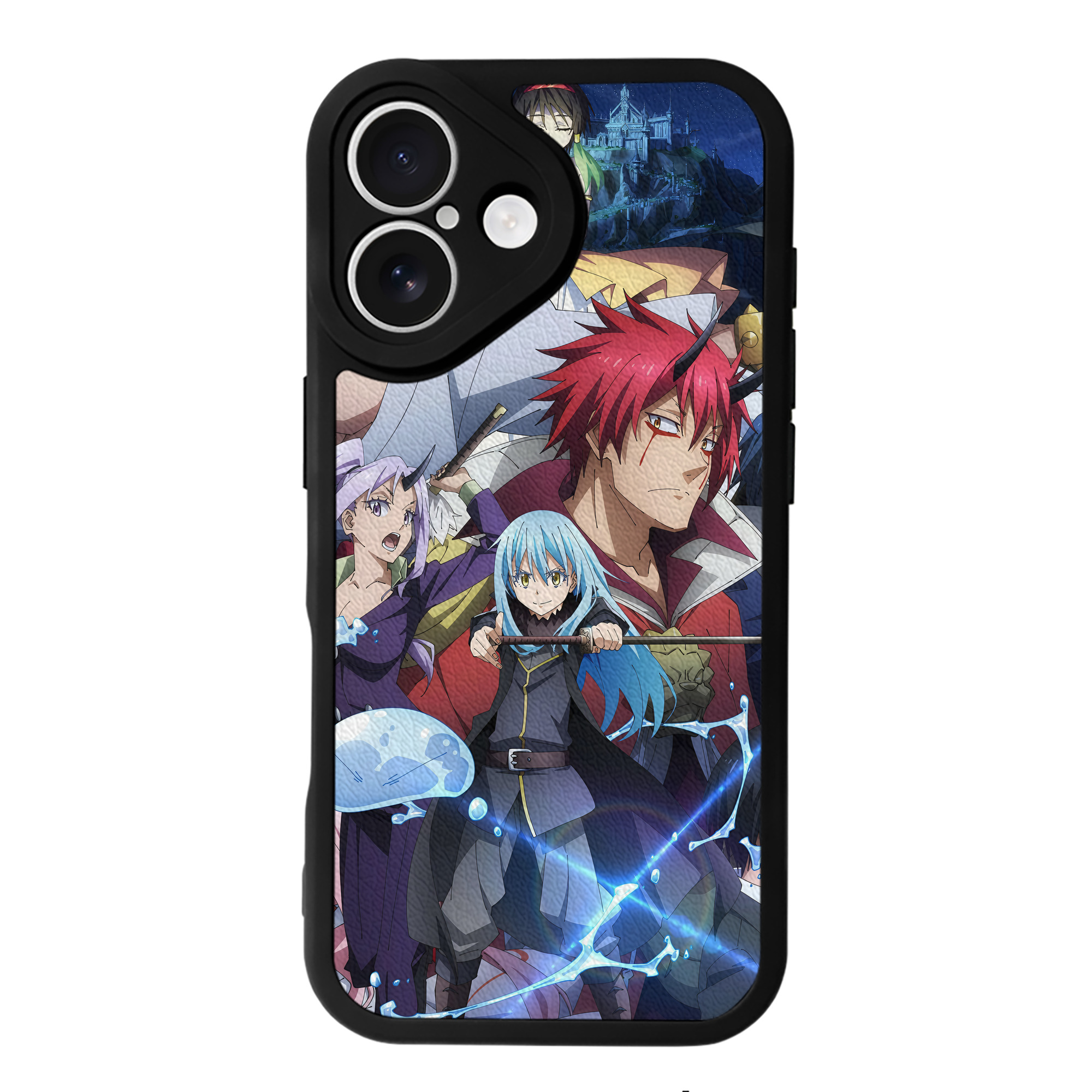 （画像用） 転スラ Regarding Reincarnated to Slime 【iPhone 16シリーズ対応】シリコンスマホケース（レザー調） 材質：シリコン